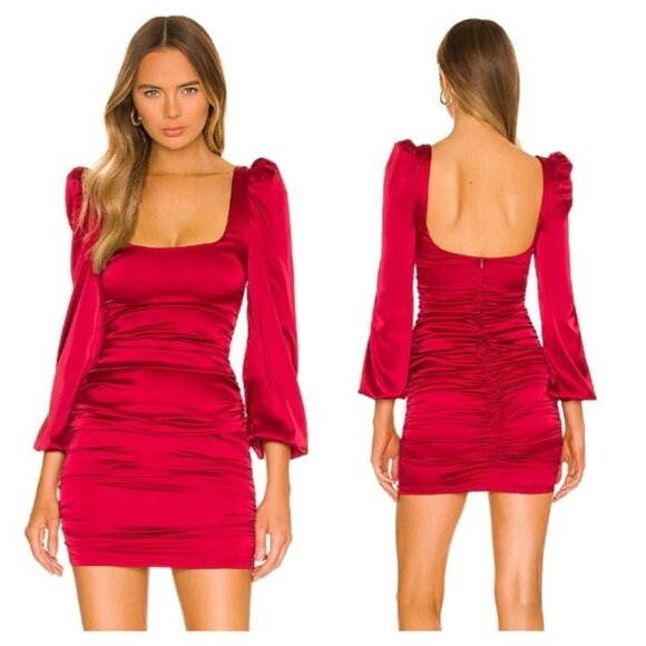 MORE TO COME Blaire Mini Dress - Wine - Picture 1 of 9